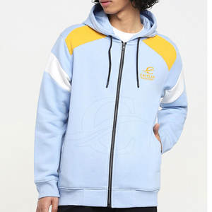 Sudaderas con capucha de lana con cremallera para hombre, precio al por mayor, ropa de invierno con el último diseño, estampado digital de poliéster/algodón teñido liso - Product Image 1