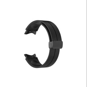 Bracelet de montre sport Galaxy unisexe noir GL001, léger, réglable, résistant à l'eau, en silicone, boucle en acier inoxydable 20-22 mm, montre intelligente - Product Image 1