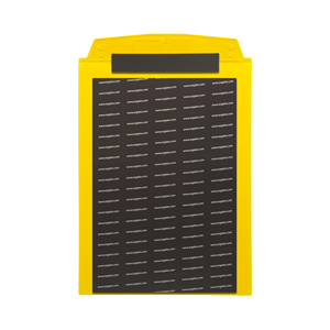 Portadocumenti con chiusura magnetica, con flap protettivo, DIN A4 verticale 2, Giallo, 10 pz. / Confezione.- SDVF/4211-04 - Product Image 2