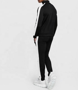 Survêtements de sport slim personnalisés pour hommes, coupe-vent, respirants et anti-transpiration, grandes tailles, polyester/coton, 30 ensembles - Product Image 4