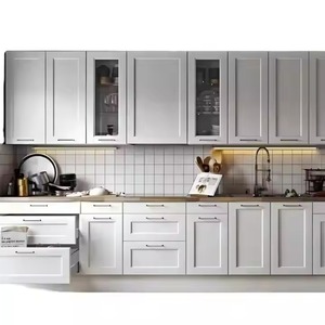 ตู้ครัวทำจากไม้เบิร์ชเนื้อแข็งสไตล์อเมริกันดีไซน์ตามสั่ง - Product Image 2