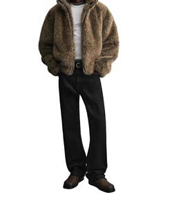 Chaqueta Cortavientos con Capucha para Hombre, Impermeable, con Bolsillos con Cremallera, Forro Transpirable, Aislamiento de Lana Térmica, Ajuste Ergonómico para - Product Image 1