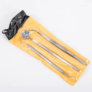 Kit de Instrumentos dentales de 3 piezas de alta calidad, sonda de espejo de acero inoxidable y pinzas, fuente de alimentación Manual - Product Image 1