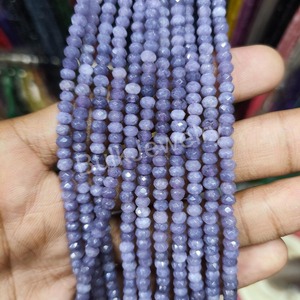 Cuentas Redondas Facetadas de Tanzanita de 4 mm, Grado AAA, Piedras Preciosas Naturales de Tanzanita, Cuentas Sueltas para Hacer Joyas, Collares, Pulseras y Manualidades - Product Image 1