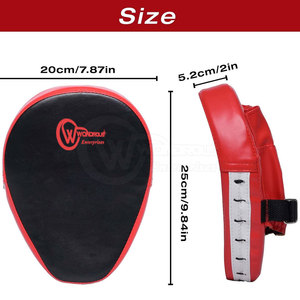 Almohadillas de boxeo de enfoque de cuero personalizadas de alta calidad con empuñaduras impermeables antideslizantes de secado rápido precio razonable para adultos - Product Image 5