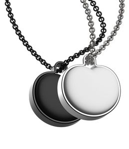 Creative Black Color Stainless Steel Couples Necklace Super One <b>Heart</b> Pendant Necklaces for Couple Jewelry - Product Image 6