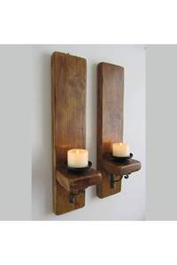 Aplique de Pared de Aluminio para Velas con Acabado en Níquel - Product Image 5