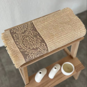 Cappuccino Bambou Jacquard Serviette De Bain 70*140cm 70% Bambou 30% Coton Mélange Doux Et Absorbant Sevim Eco Design Bord Décoratif - Product Image 1