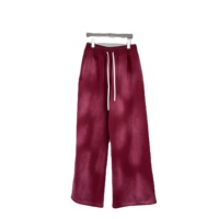 Pantalon de jogging décontracté pour homme en molleton polyester/coton délavé, effet usé, écologique, de haute qualité, avec poches