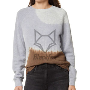 2025 femmes grande taille ajusté décontracté hiver hauts à manches longues sweat avec col rond avant Logo doublé Jersey coupe décontractée - Product Image 1