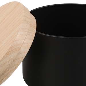 ขวดโหลเทียนโลหะพร้อมฝาปิดทำจากไม้สำหรับทำเทียนขี้ผึ้งเหมาะสำหรับตกแต่งบ้านสำนักงานโรงแรม - Product Image 3