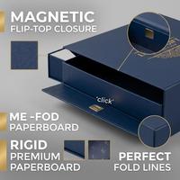 Scatola Regalo Pieghevole Magnetica di Lusso Personalizzata con Logo, in Cartone Rigido per Abbigliamento e Gioielli, Produzione OEM