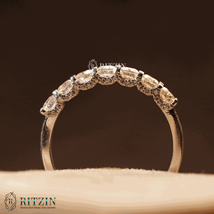 แหวนหมั้นเพชรมอยส์ซาไนต์ tcw 0.72สำหรับผู้หญิงของขวัญเครื่องประดับที่มีเอกลักษณ์เฉพาะสำหรับผู้หญิง - Product Image 3