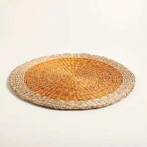 Woven Orange <b>Seagrass</b> <b>Placemat</b> Sustainable Table Mat For Daily Dining And Home Decor <b>Placemats</b> And Coasters At Best Price - Product Image 2