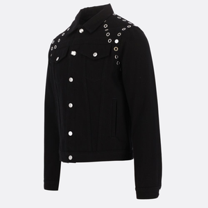 Nouvelles vestes denim d'hiver à impression personnalisée pour hommes 100% coton Streetwear Logo avant décontracté - Product Image 5