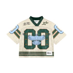 Men's High Quality American Rugby Uniform Breathable Mesh Football Jersey Short Printed Sports Tops Team Practice Uniform - Product Image 1