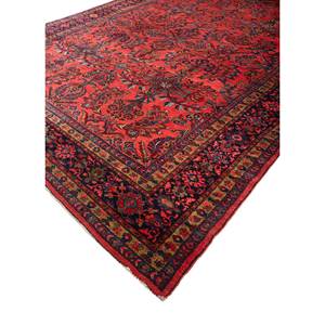 Alfombras de Lana Anudadas a Mano Aalam, Diseño Floral y Abstracto en Rojo y Naranja, para Entrada del Hogar, Rectangulares de 9x12, Modelo Puzzle-Pae-5490 - Product Image 2