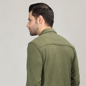 Premium Cotton Plaid <b>Shirt</b> Jacket for Men | <b>Quilted</b> Overshirt Jacket with Button-Up Closure and Classic Design - Product Image 6