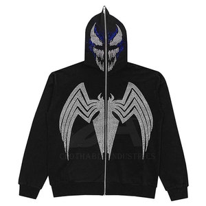 Sudadera Brillante con Pedrería para Hombre, Sudadera con Pedrería Personalizada con Logotipo OEM - Product Image 1