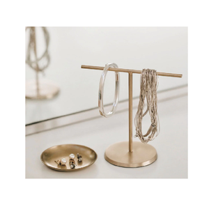 Présentoir à bijoux en laiton à 1 niveau pour taille personnalisée prix bon marché et utilisation à la main pour l'artisanat naturel au meilleur prix - Product Image 1