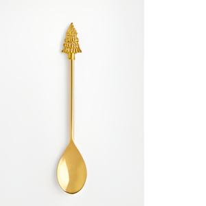 ชุดช้อนชาแบบโบราณทำจากทองเหลืองใหม่สำหรับตกแต่งบ้านของโรงแรมเครื่องครัวการใช้ในการจัดเลี้ยงชุดช้อนเครื่องใช้บนโต๊ะอาหารแบบแข็ง2024 - Product Image 5