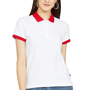 Trending Jogger Polo de mujer Slim Fit Shirt Training Wear Algodón/Poliéster Camiseta de Polo de manga corta de secado rápido - Product Image 1