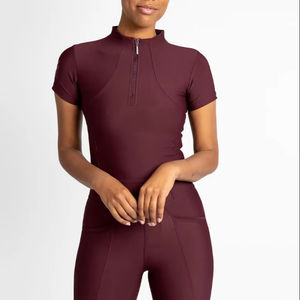 Camiseta Deportiva Ecuestre para Mujer, Ligera, de Manga Corta, Transpirable, Ropa de Montar, Camiseta Interior Transpirable OEM - Product Image 1