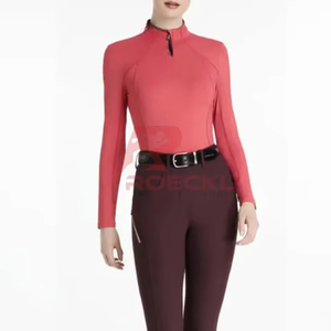 Vêtements de base pour l'équitation pour femmes en gros – Tissu haute performance extensible en Spandex/Polyester, respirant, léger et flexible - Product Image 1