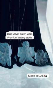 เสื้อผ้ามุสลิมแบบดั้งเดิมของผู้หญิงแบบสุภาพเรียบร้อยหรูหราสไตล์อาบายาสไตล์ดูไบ - Product Image 3