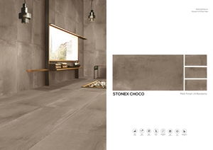 Stonex CHOCO Carreaux en porcelaine émaillée Design italien moderne avec texture solide pour hôtels appartements villas centres commerciaux chambres scolaires - Product Image 3