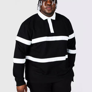 Ropa de calle activa para hombre de algodón 100%, lona larga cómoda para polo con diseño sólido único, diseño en blanco OEM - Product Image 5