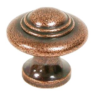 Atractivo bronce dorado patrón decorativo perilla de gabinete de forma redonda cajón y perilla de puerta para cocina hecha de madera - Product Image 1