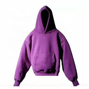 เสื้อฮู้ดดี้ทรงบ็อกซี่คุณภาพสูง 500 กรัม สตรีทแวร์ ผ้าเฟรนช์เทอร์รี่เนื้อหนา 100% ผ้าฝ้าย เสื้อฮู้ดดี้ทรงโอเวอร์ไซส์แบบครอปสำหรับผู้ชาย - Product Image 2