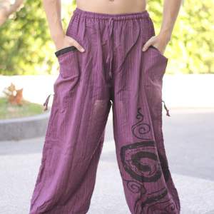 กางเกงผ้าฝ้ายแบบเรียบมีเชือกผูกเอวสวมใส่สบายทุกวันเพื่อการส่งออกและตลาดโลก - Product Image 2