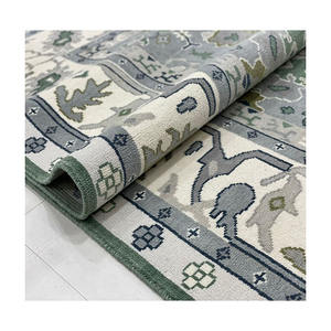 Noué à la main Oushak neutre couleurs en sourdine bas zéro pile Style américain noeud persan 5/5, 6/6 qualité taille personnalisée logo accepté tapis - Product Image 2