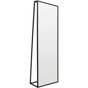 <b>Black</b> Standing Full Length Industrial Floor <b>Mirror</b> With Premium Modern Dressing Interior Accent - Product Image 4