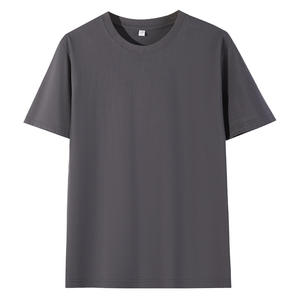 T-shirt pour homme à manches courtes, col rond, coupe ample, en coton peigné 180g, personnalisable OEM - Product Image 4