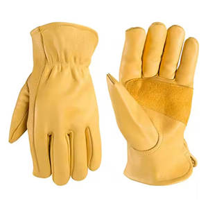 ถุงมือทำงาน OEM ป้องกันมือ ระบายอากาศได้ดี หนังวัวแท้ ทนทาน ป้องกันรังสียูวี แบบเต็มนิ้ว พร้อมแถบตีนตุ๊กแก สำหรับเล่นกีฬา - Product Image 1