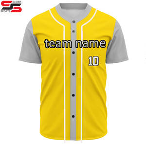 Camiseta de Béisbol Personalizable de Alta Calidad, Sublimación, Liga Escolar, Malla Transpirable, Ropa Deportiva, Impresión de Nombre y Número, Talla Grande - Product Image 3