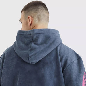 Vente en gros 2025 Sweat-shirts à effet délavé de qualité supérieure Respirant Coupe-vent à carreaux Conception OEM Saison hivernale Impression numérique Bas prix Homme - Product Image 6