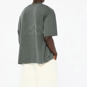 Camisetas de Corte Cuadrado para Hombre al por Mayor, Transpirables, Bajo MOQ, Camisetas de Corte Cuadrado para Hombre con Diseño de Logotipo Personalizado - Product Image 3