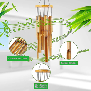 High Quality <b>Wooden</b> Sound Healing Custom Bamboo <b>Wind</b> <b>Chime</b> - Product Image 3