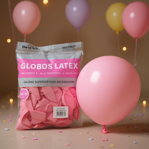 Decotex Latex Balloons 30cm <b>Pastel</b> Pink 50pcs <b>Bag</b> <b>Party</b> Decoration - Product Image 3