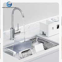 Usine nouveau Desgin Intelligent 2-en-1 intégré mangeoire à eau et à grains pour animaux de compagnie WiFi automatique tout-en-un distributeur de mangeoire pour chat chronométré