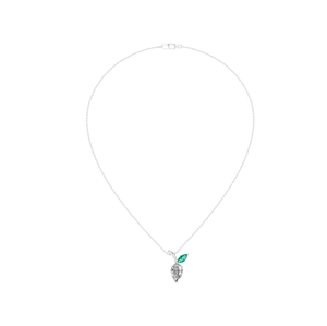 สร้อยคอเพชรโมอิสตัดรูปลูกแพร์ที่งดงาม925เงินแท้เครื่องประดับที่ดูดีสำหรับผู้หญิงของขวัญวันครบรอบแต่งงานทำจากอินเดีย - Product Image 1