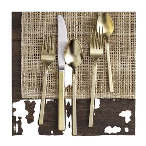 ชุดเครื่องใช้บนโต๊ะอาหารสเตนเลสสตีลสไตล์ราชวงศ์5ชิ้นเครื่องครัวงานหัตถกรรมพร้อมขัดเงาและเคลือบเงาชุดเครื่องใช้บนโต๊ะอาหารทองเหลือง - Product Image 1