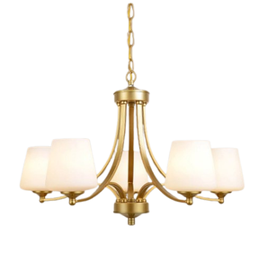 Suspension nordique Installation facile à suspendre Lustre en verre en métal de qualité supérieure pour salon chambre salle à manger - Product Image 5