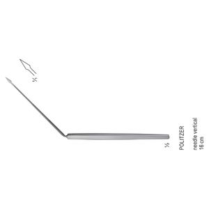 POLITZER Verticle 15CM jarum <span class=keywords><strong>Paracentesis</strong></span> bedah bertenaga manual baja tahan karat kualitas tinggi dirancang untuk penggunaan bedah - Product Image 5
