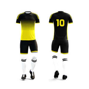 Conjunto de uniformes de fútbol de secado rápido con logotipo y números personalizados, ropa deportiva de fútbol, uniformes de fútbol de alta calidad al por mayor - Product Image 1