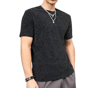 T-shirt pour homme le plus vendu avec impression de paillettes 100% coton marque privée - Product Image 1
